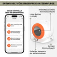 Bild in Galerie-Betrachter laden, Selbstreinigendes Katzenklo mit App-Steuerung, Automatisch, Geruchsarm, Hygienisch, für Mehrere Katzen, Wartungsarm, Weiß-Orange
