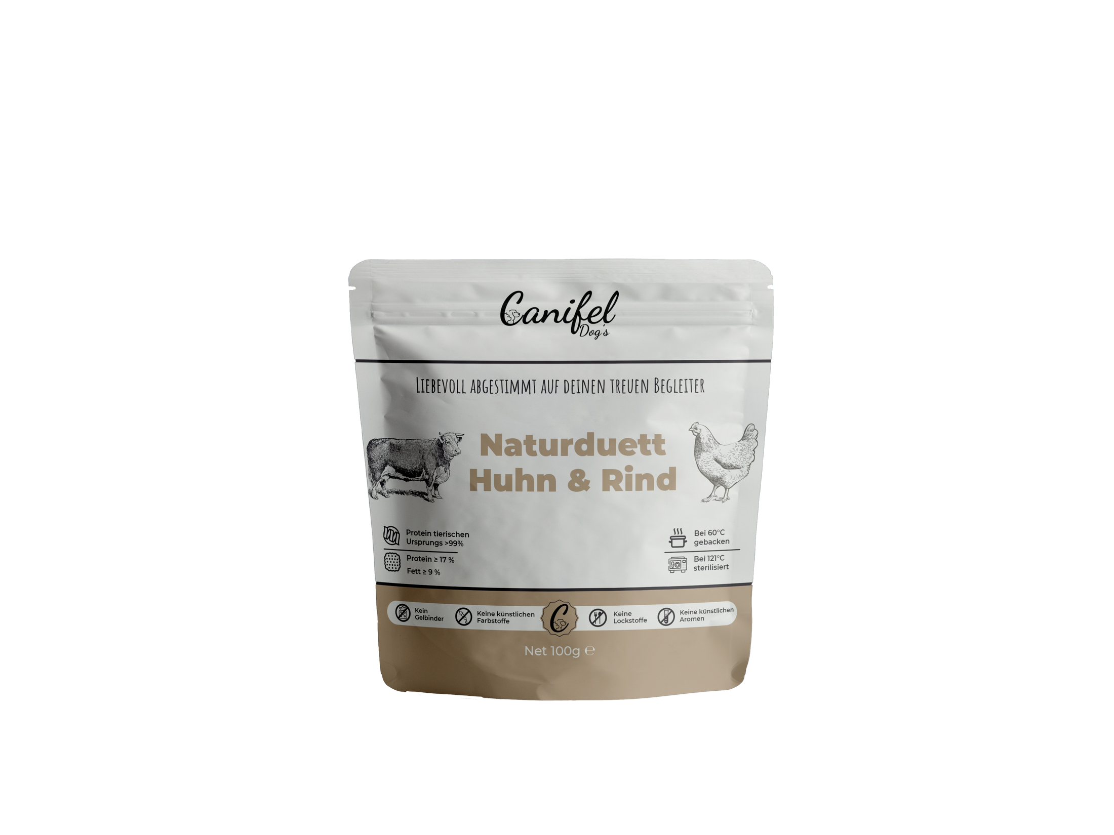 Premium-Hundefutter –  Huhn & Rind 1,2 kg
