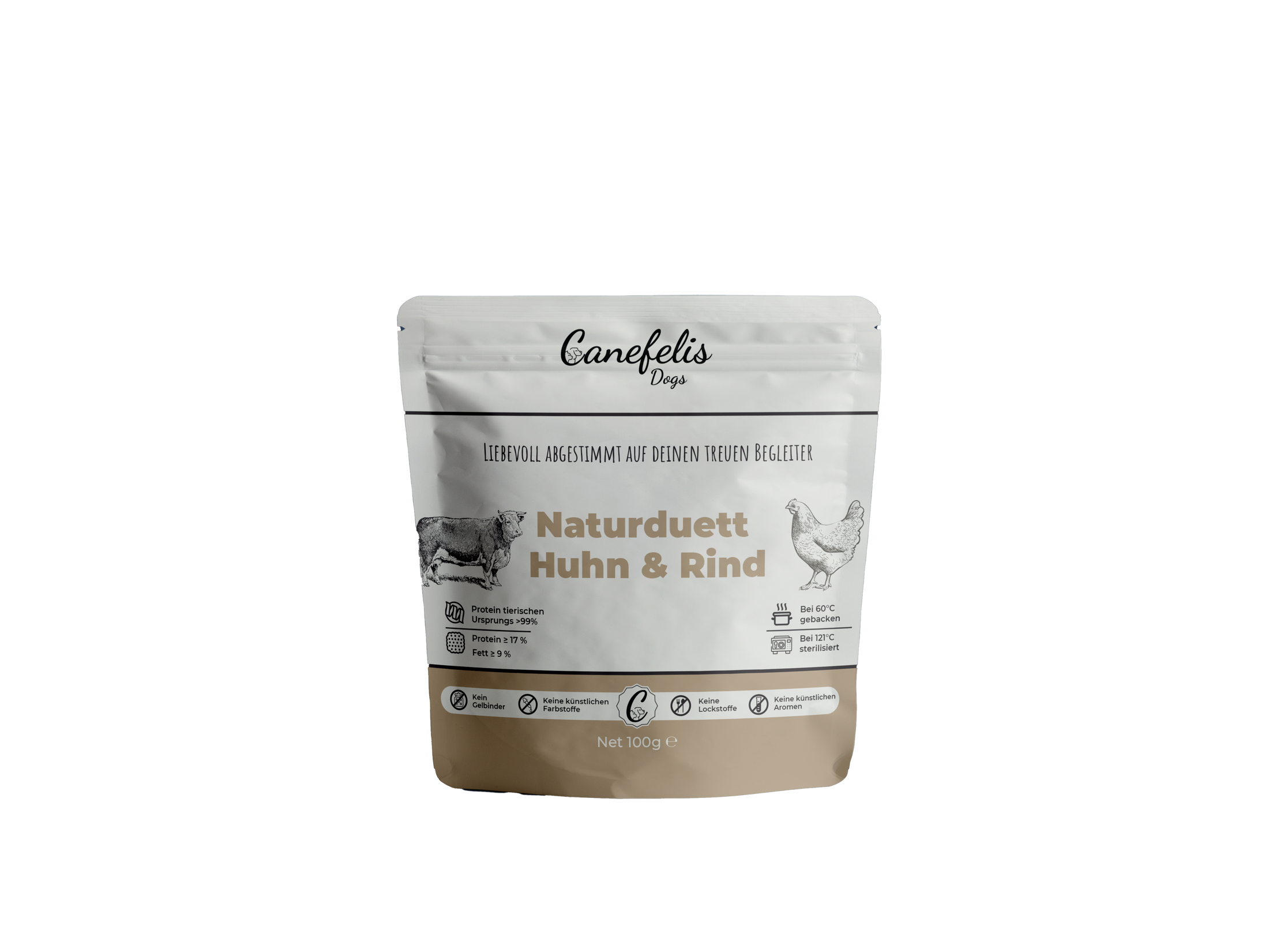 Premium-Hundefutter –  Huhn & Rind 1,2 kg