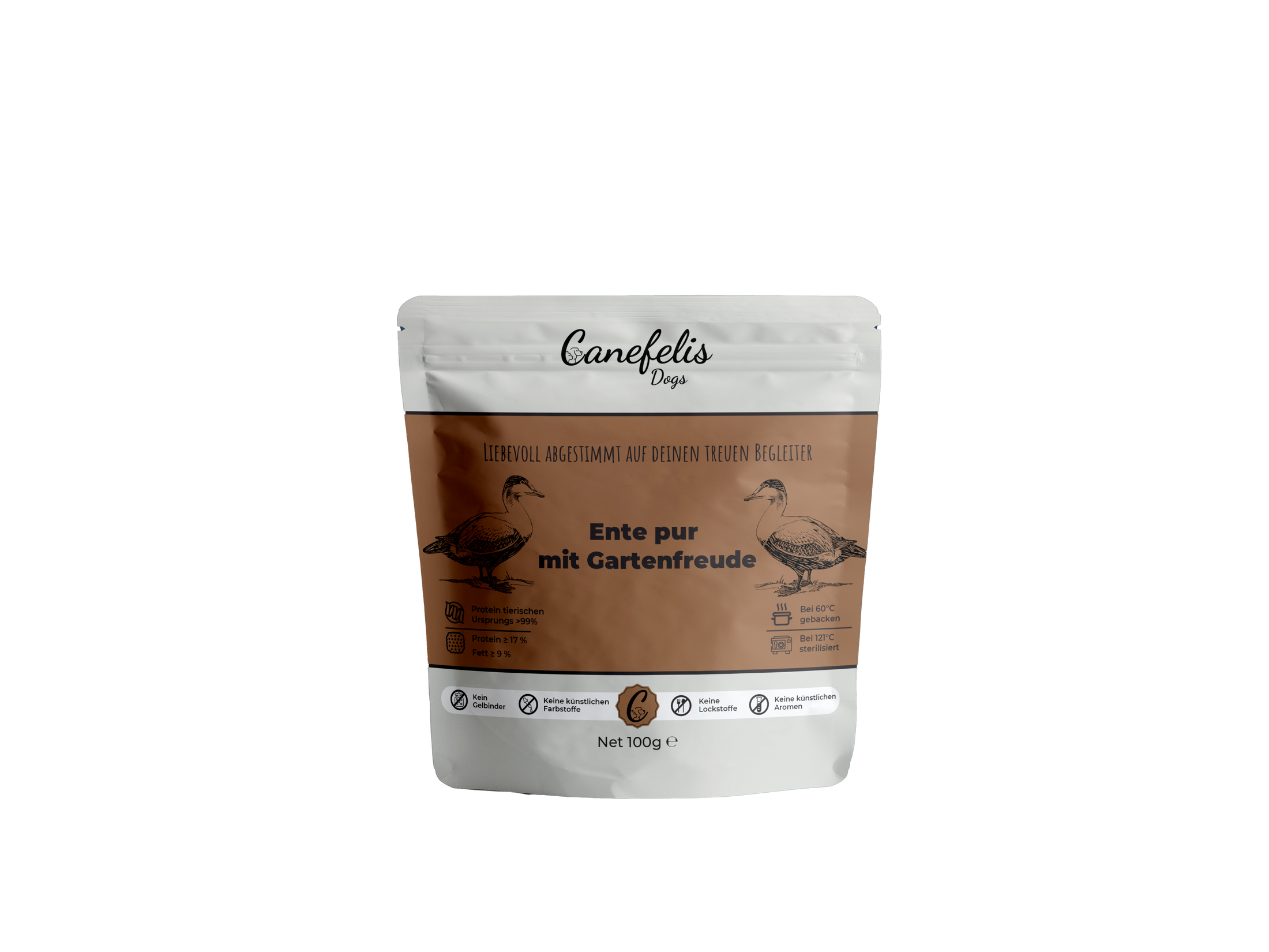 Premium-Hundefutter - 100 g Ente